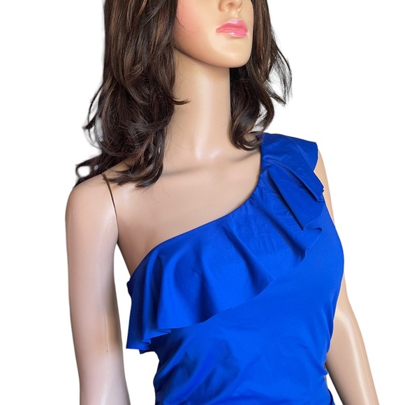 La Blanca Blue Women One Piece
Swimsuit Sexy One Shoulder size 16 - Picture 6 of 15